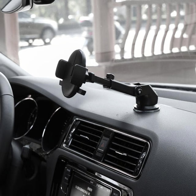 Retractable Car Phone Holder, Universal Car Phone Holder for Dashboard & Windshield, Car Air Vent Phone Holder