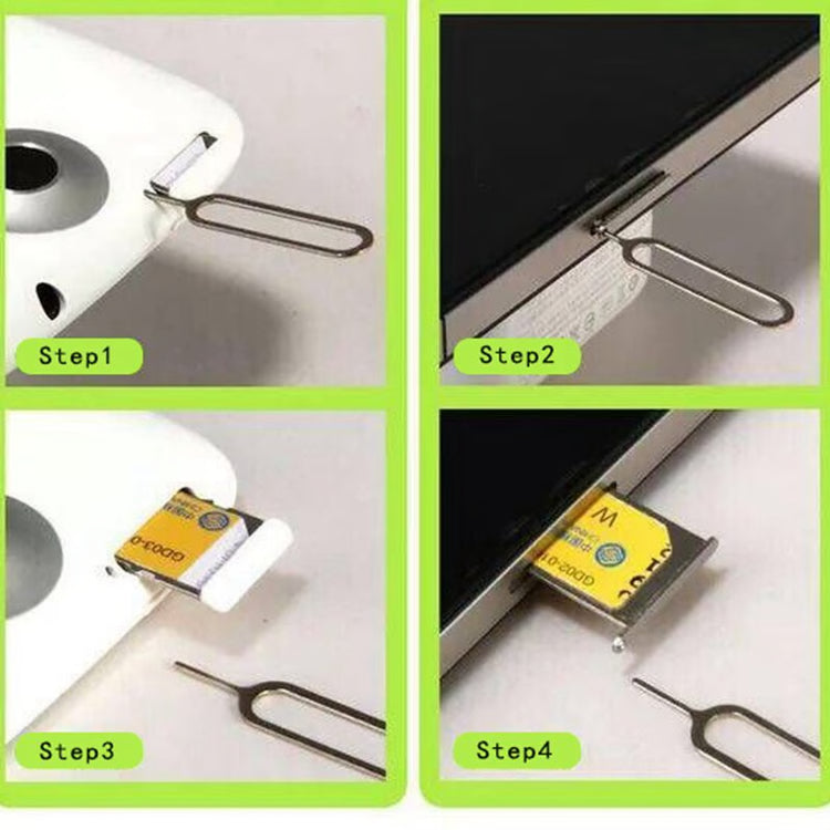 10pcs SIM Card Ejector Pin Needle Key Tool, Anti-Lost SIM Tray Remover for Mobile Phones & Tablets
