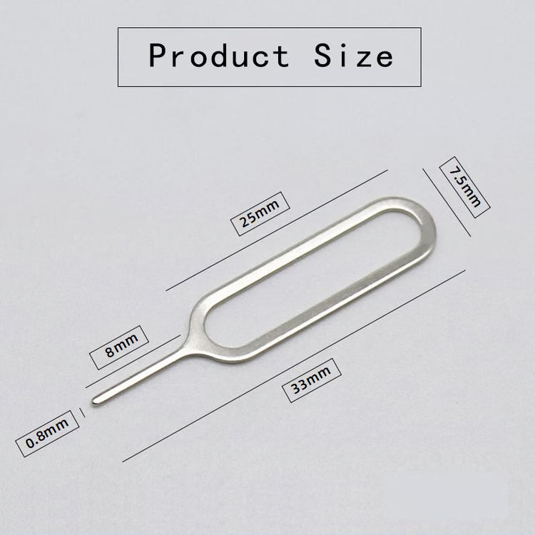10pcs SIM Card Ejector Pin Needle Key Tool, Anti-Lost SIM Tray Remover for Mobile Phones & Tablets