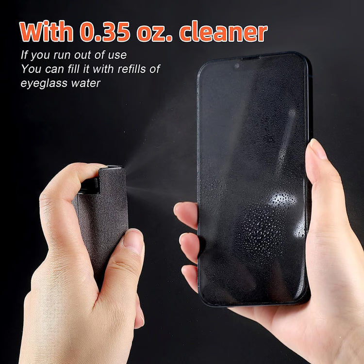 Microfiber Screen Cleaner Spray Bottle with Microfiber Cloth for Phones, Tablets, Computers & Other Electronic Devices