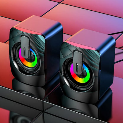 Computer Speakers with LED Lights – High-Fidelity Sound for Desktop & Gaming