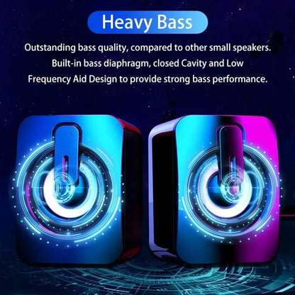 Computer Speakers with LED Lights – High-Fidelity Sound for Desktop & Gaming