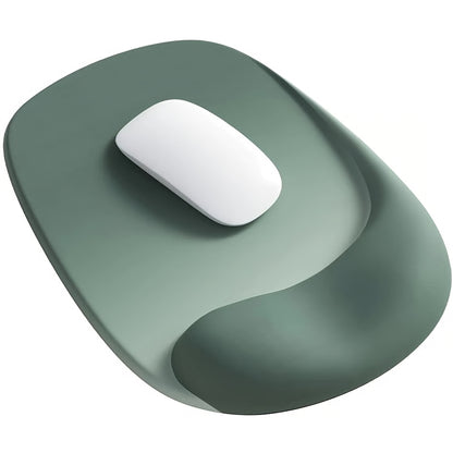 Ergonomic Mouse Pad with Gel Wrist Support & Non-Slip Lycra Surface