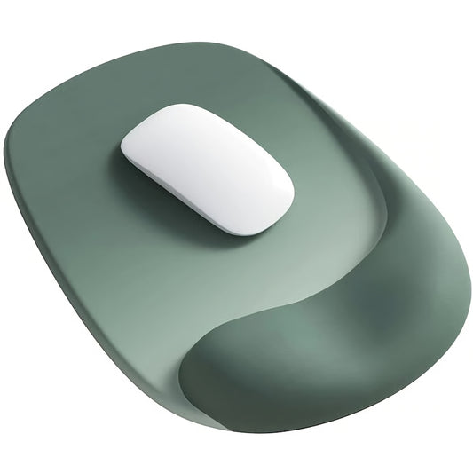 Ergonomic Mouse Pad with Gel Wrist Support & Non-Slip Lycra Surface