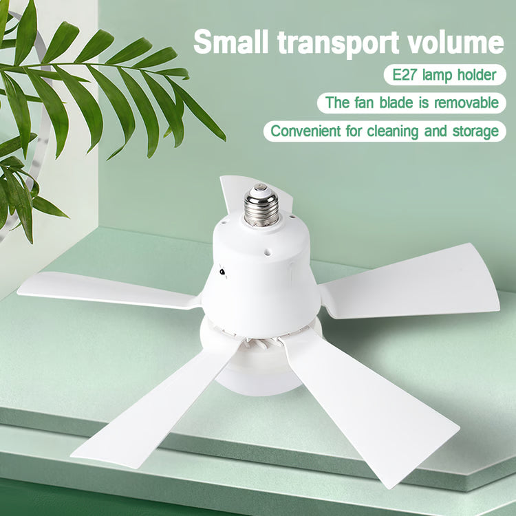 Smart Wireless Ceiling Fan Light with Remote Control & Dimmable Lighting