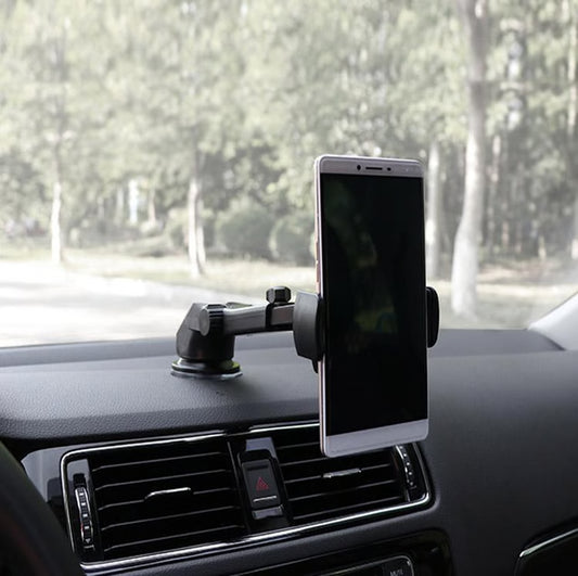 Retractable Car Phone Holder, Universal Car Phone Holder for Dashboard & Windshield, Car Air Vent Phone Holder